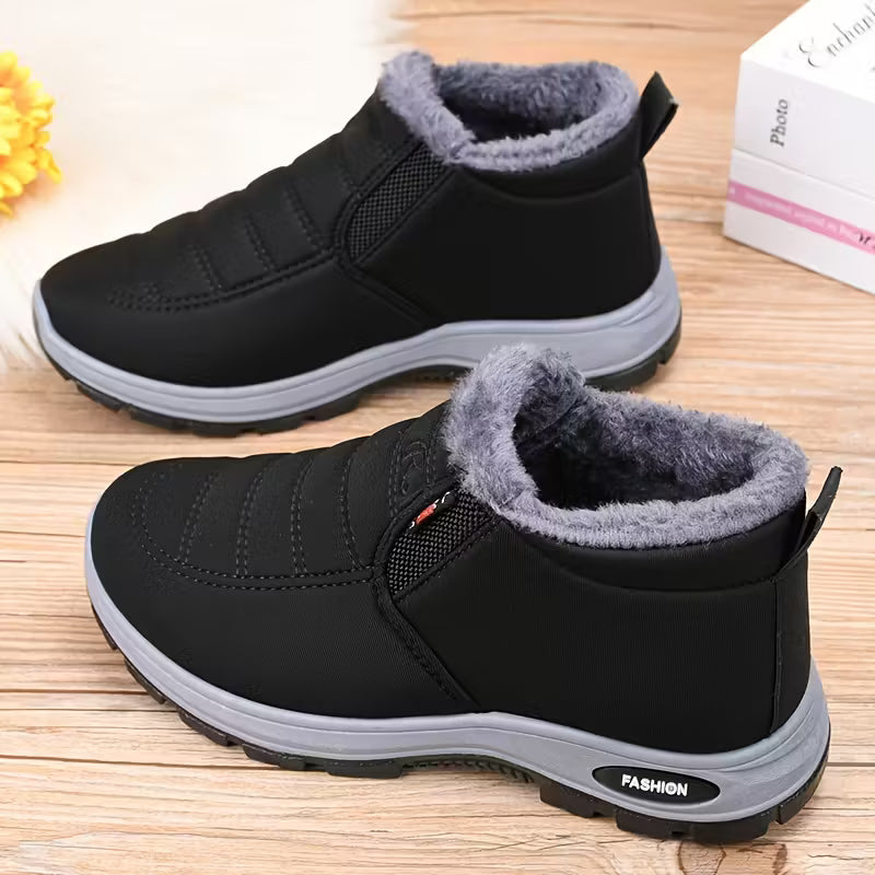 Warm Winter Boots with Thick Sole & Weather Insulated