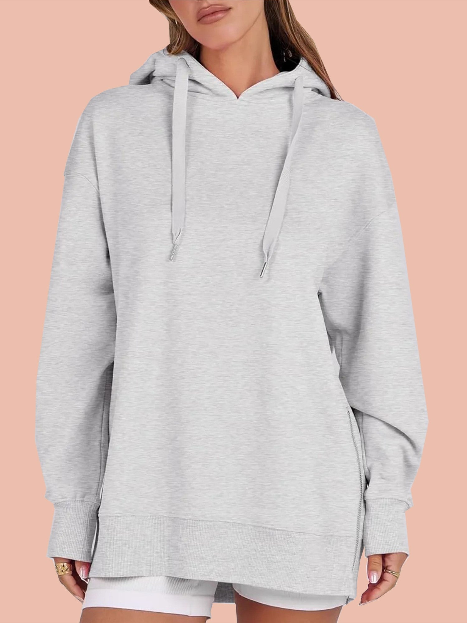 Women's Side Zipper Oversized Hoodies (Buy 2 Free Shipping)