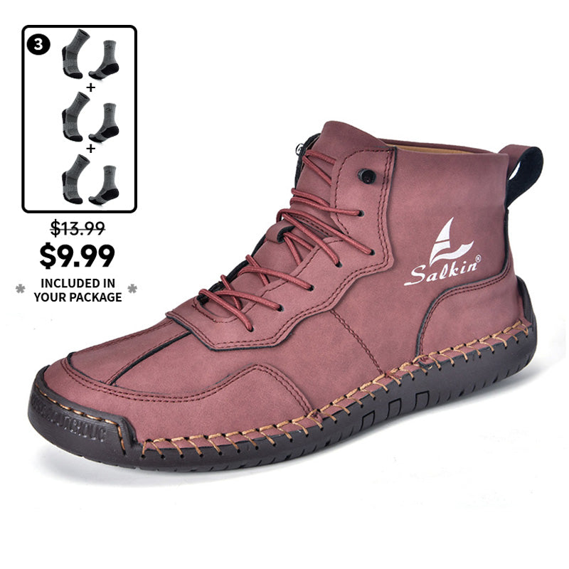 Men's Orthopedic Comfortable Handmade Leather Boots