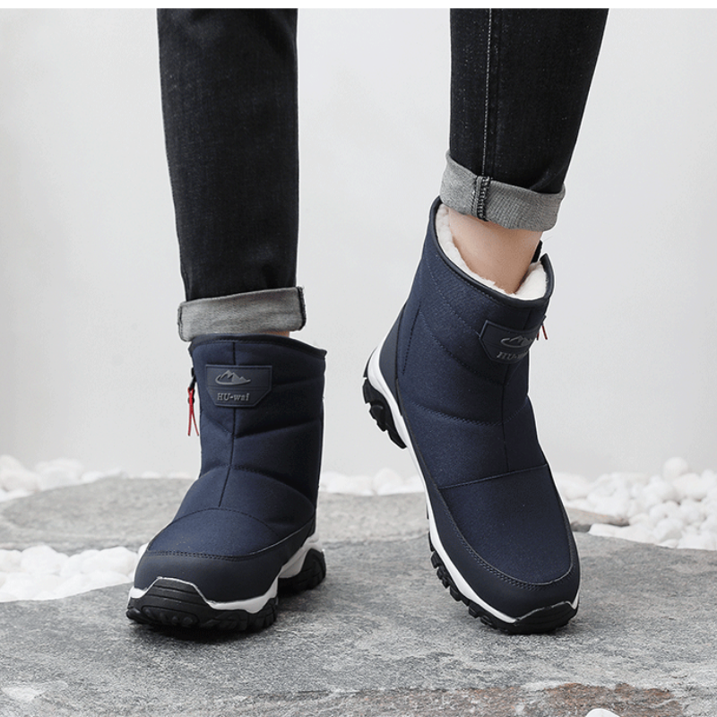 Men’s Waterproof Orthotic Winter Work Boots, Extreme Cold Protection, Non-Slip Durable Sole, All-Day Comfort Insulated Boots