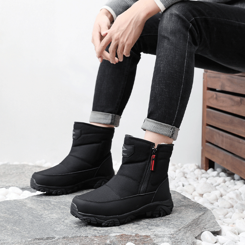 Men’s Waterproof Orthotic Winter Work Boots, Extreme Cold Protection, Non-Slip Durable Sole, All-Day Comfort Insulated Boots