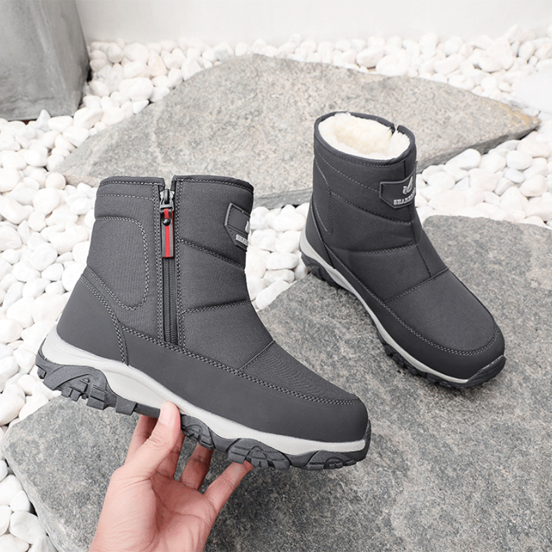 Men’s Waterproof Orthotic Winter Work Boots, Extreme Cold Protection, Non-Slip Durable Sole, All-Day Comfort Insulated Boots