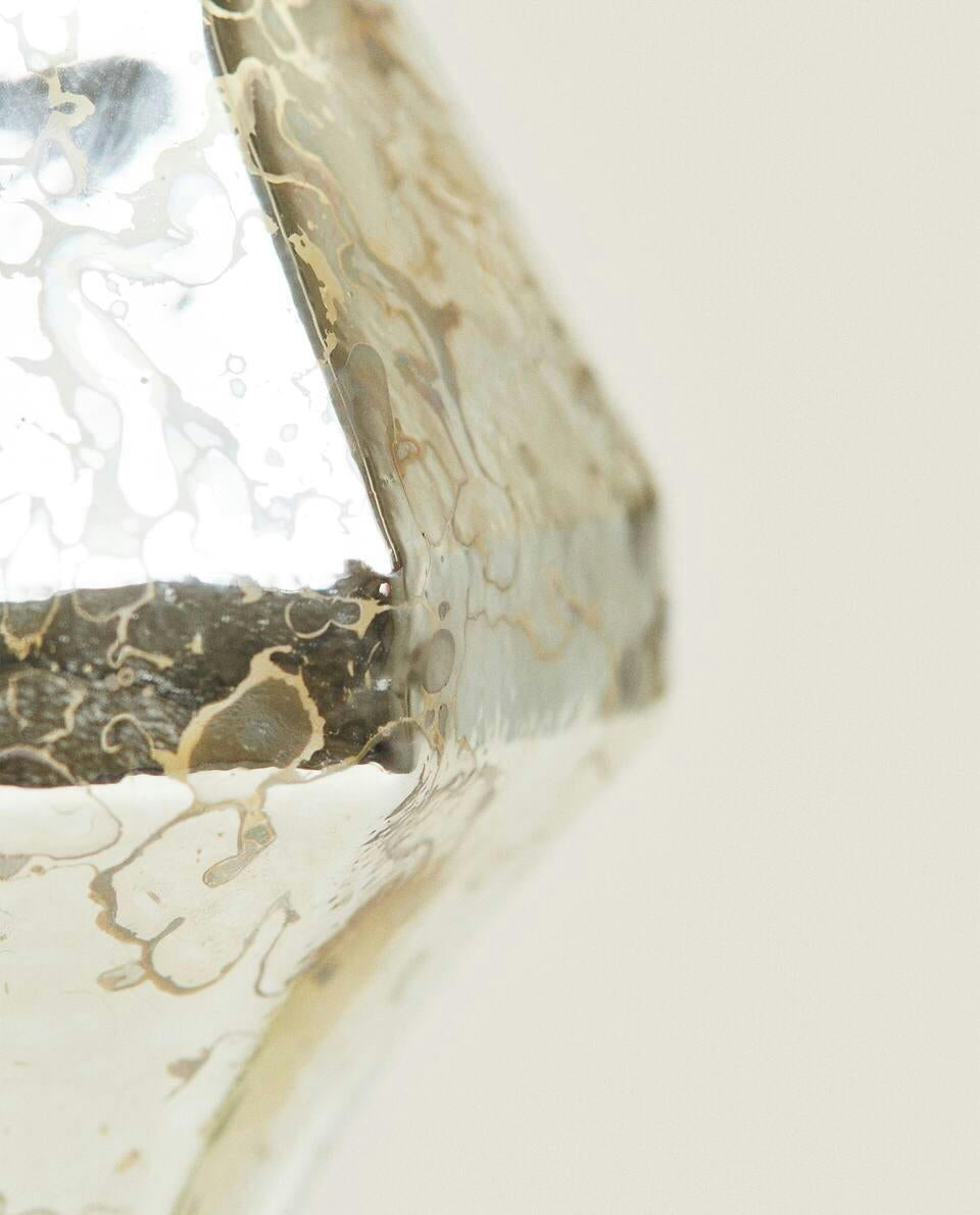 SHINY GLASS DIAMOND CHRISTMAS DECORATION