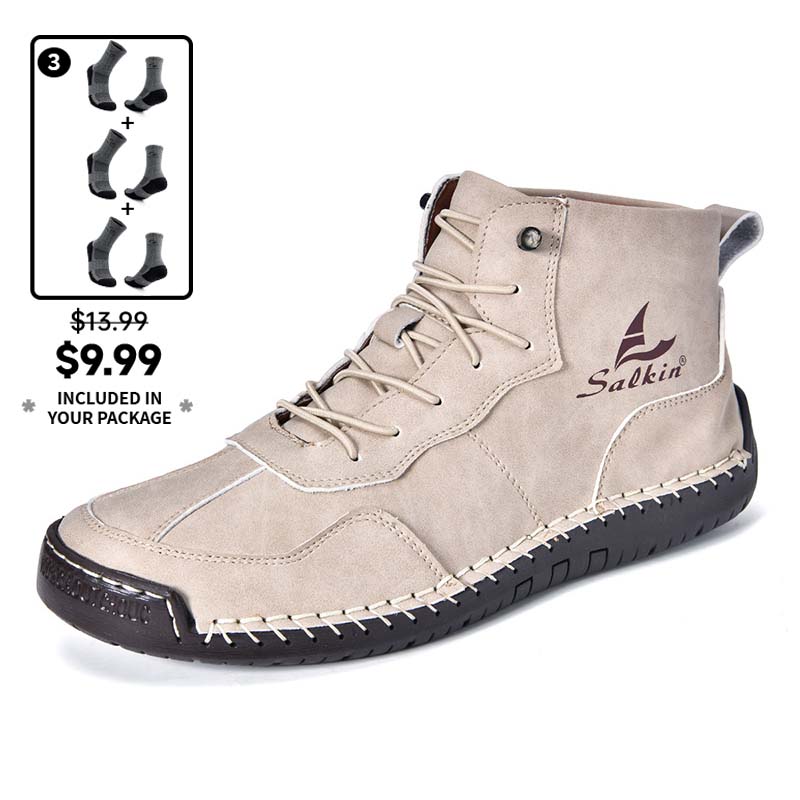 Men's Orthopedic Comfortable Handmade Leather Boots