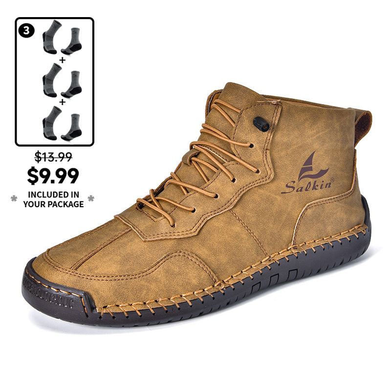 Men's Orthopedic Comfortable Handmade Leather Boots